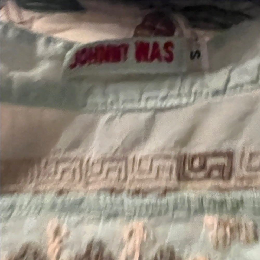 Johnny Was Pastel Blue Embroidered Blouse - Picture 2 of 9